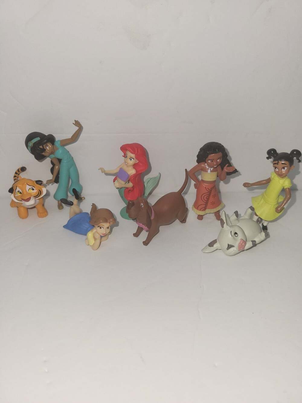 Disney Tiny Princess Figurines Mixed Lot Cake Toppers Minatures Ariel Jasmine